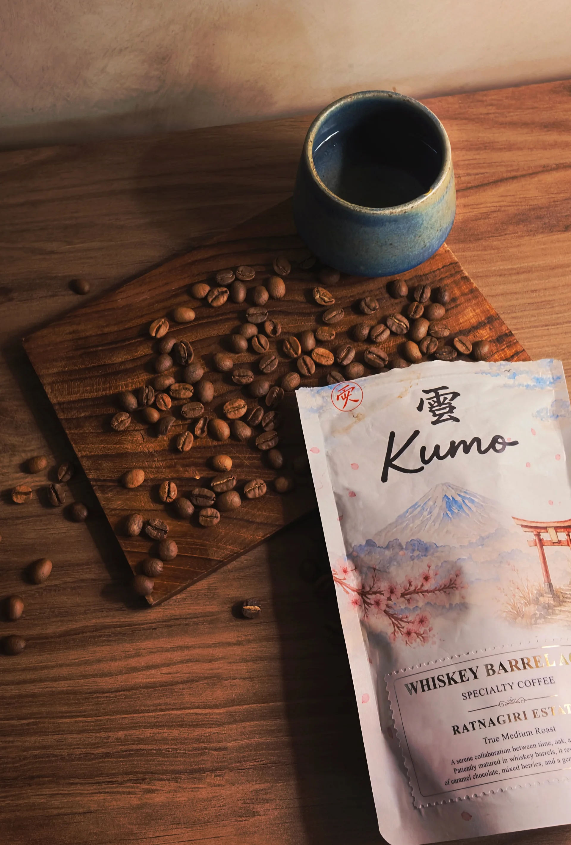 Whiskey Barrel Aged Coffee Beans